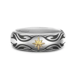Outlet Zancan Silver Tribal Band Ring. Bagues