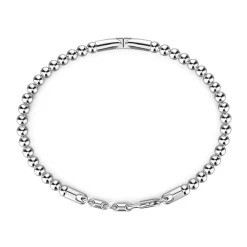 Clearance Zancan Soft Bracelet With Silver Beads And Tag With Stones. Bracelets