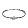 Cheap Zancan Soft Bracelet With Silver Beads And Greek Cross. Bracelets