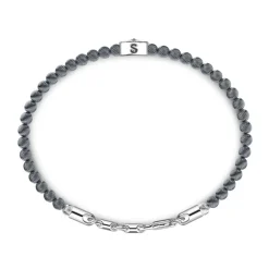 Flash Sale Zancan Soft Bracelet With Silver Beads With Wind Rose. Bracelets
