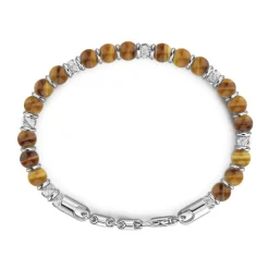 Best Zancan Soft Bracelet With Silver Beads And Hard Natural Stones. Bracelets