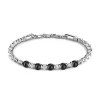 Cheap Zancan Soft Bracelet With Silver Beads And Hard Natural Stones. Bracelets