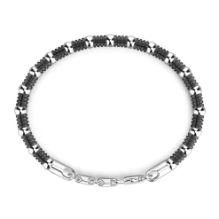 Flash Sale Zancan Soft Silver Beads And Tubular Element Bracelet. Bracelets