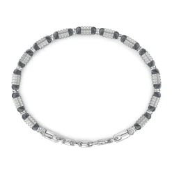 Sale Zancan Soft Silver Beads And Tubular Element Bracelet. Bracelets