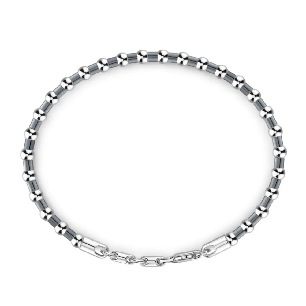 Fashion Zancan Soft Silver Beads Bracelet. Bracelets