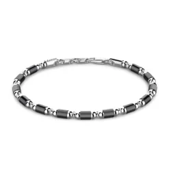 Flash Sale Zancan Soft Silver Beads And Tubular Element Bracelet. Bracelets