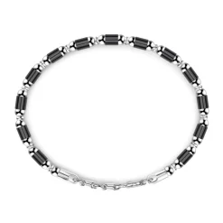 Flash Sale Zancan Soft Silver Beads And Tubular Element Bracelet. Bracelets