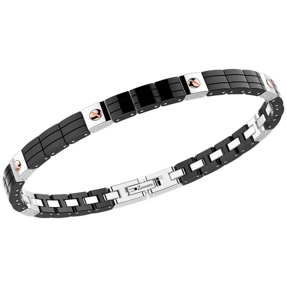 Best Zancan Steel And Black Ceramic Bracelet Bracelets