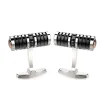 Best Sale Zancan Steel And Diamond Cufflinks Boutons De Manchette