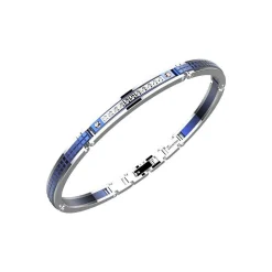 Cheap Zancan Steel Bracelet With White Sapphires. Bracelets