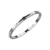 Hot Zancan Steel Bracelet With Black Stones. Bracelets