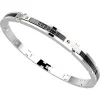 Discount Zancan Steel Bracelet With Black Stones. Bracelets