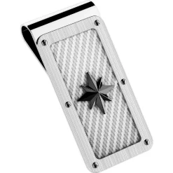 Fashion Zancan Steel Money Clip With Wind Rose. Pinces À Billets