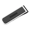 Clearance Zancan Steel Money Clip With Black Diamonds Pinces À Billets