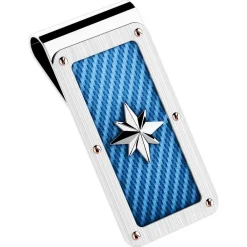 Shop Zancan Steel Money Clip With Wind Rose. Pinces À Billets