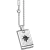 Best Sale Zancan Steel Necklace With Tag And Wind Rose Colliers