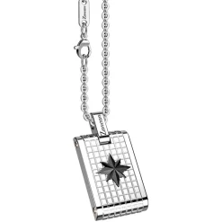 Best Sale Zancan Steel Necklace With Tag And Wind Rose Colliers