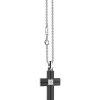 Flash Sale Zancan Steel Necklace With Cross And White Sapphires. Colliers