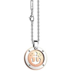 New Zancan Steel Necklace With Anchor. Colliers