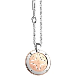 Cheap Zancan Steel Necklace With Wind Rose. Colliers