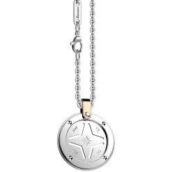 Fashion Zancan Steel Necklace With Wind Rose. Colliers