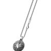 New Zancan Steel Necklace With Wind Rose. Colliers
