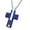Fashion Zancan Steel Necklace With Cross And Precious Stones Colliers