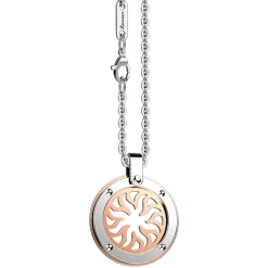 Hot Zancan Steel Necklace With Sun. Colliers