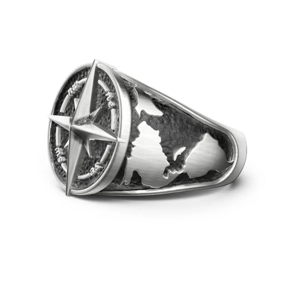 Sale Zancan Vintage Finish Silver Ring. Bagues
