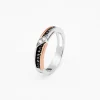 Best Sale Zancan White And Rose Gold Ring With Diamonds. Bagues