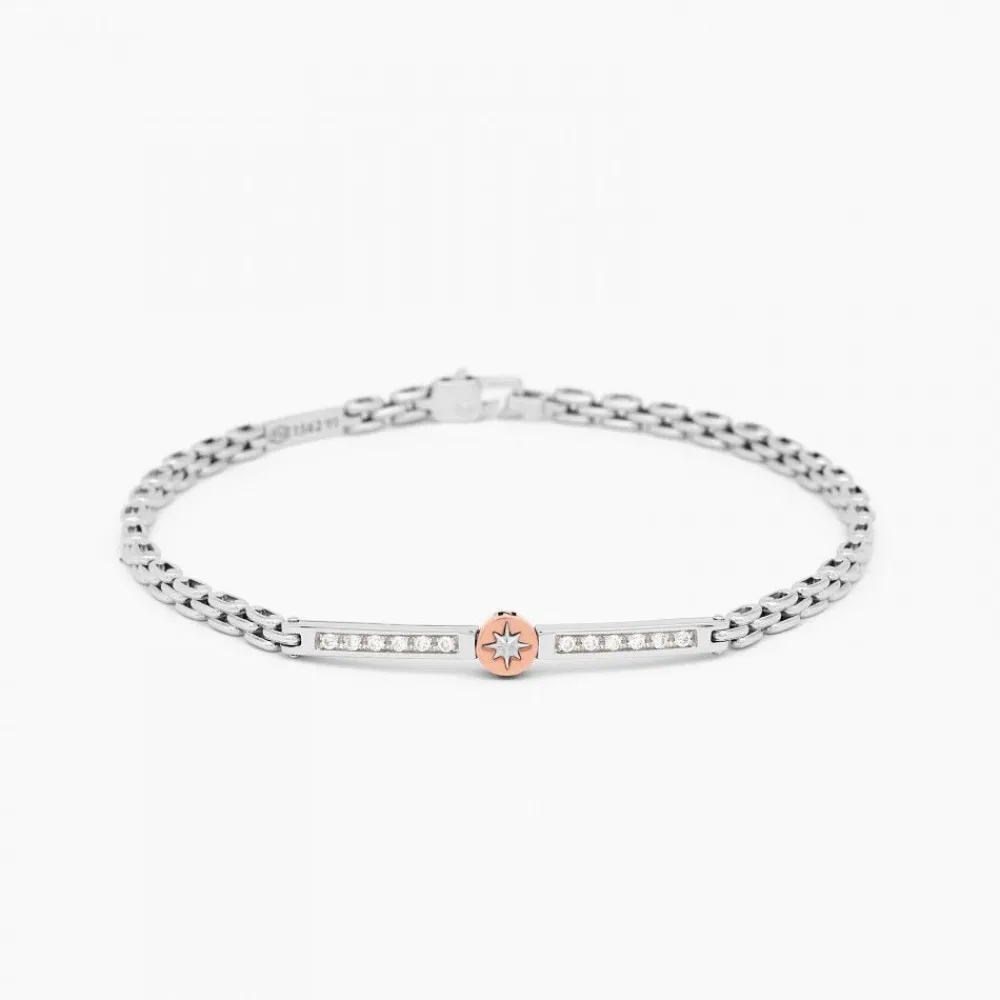 Clearance Zancan White Gold Bracelet With Diamonds. Bracelets