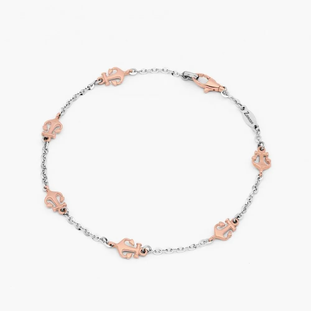 Store Zancan White Gold Bracelet With Anchor Bracelets