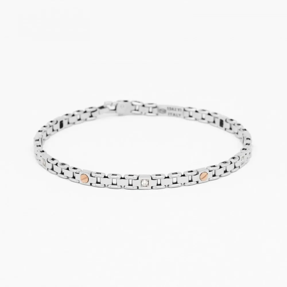 Cheap Zancan White Gold Bracelet With Diamonds. Bracelets