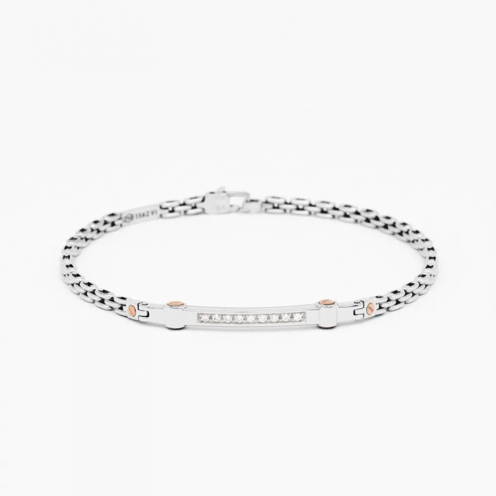 Online Zancan White Gold Bracelet With Diamonds. Bracelets