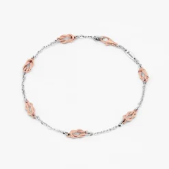 Cheap Zancan White Gold Bracelet With Nautical Knot Bracelets