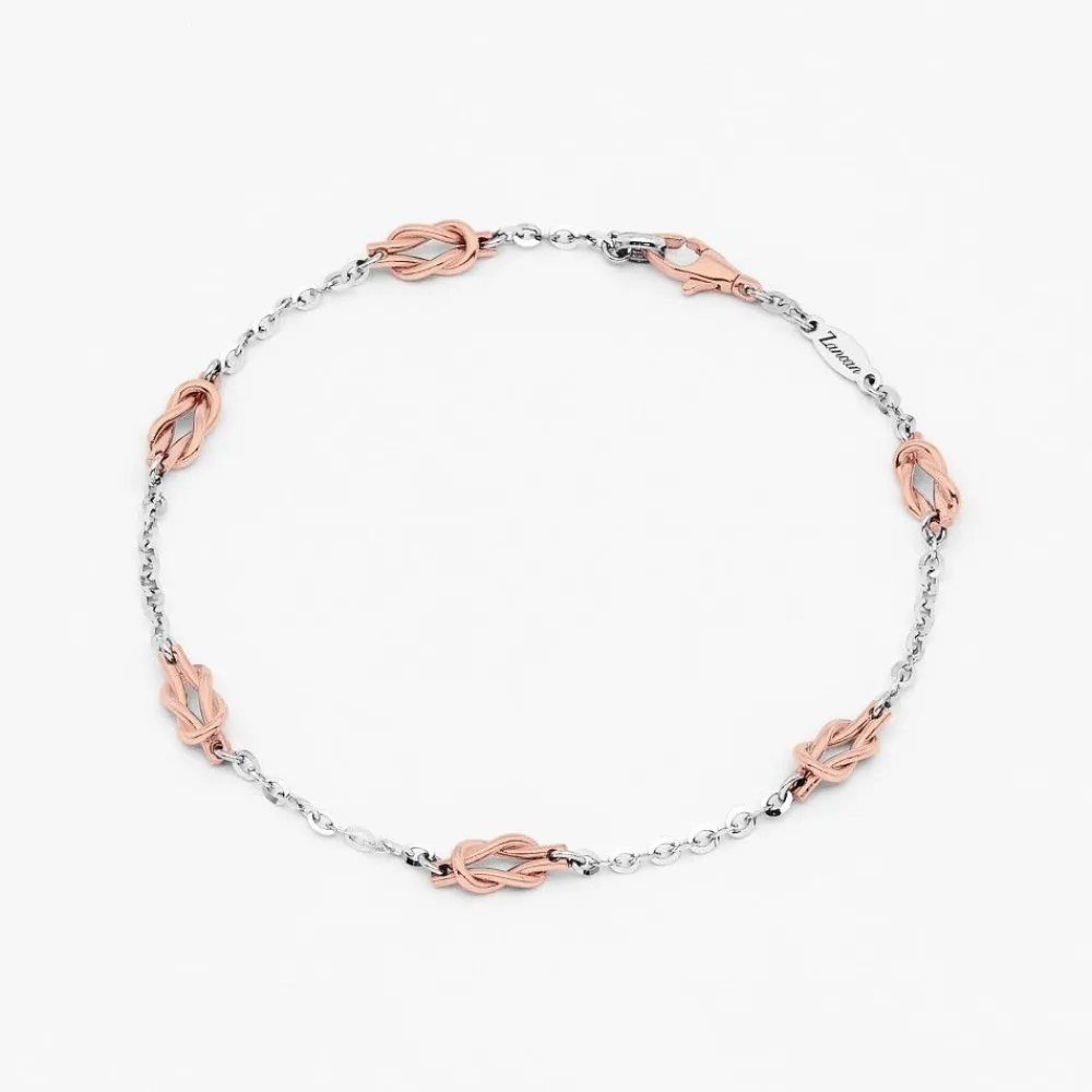 Cheap Zancan White Gold Bracelet With Nautical Knot Bracelets