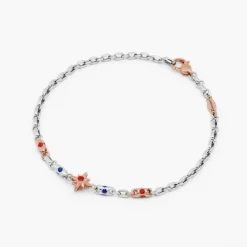 Clearance Zancan White Gold Bracelet With Diamonds And Precious Stones. Bracelets