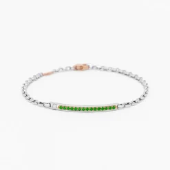Best Sale Zancan White Gold Bracelet With Precious Stones. Bracelets