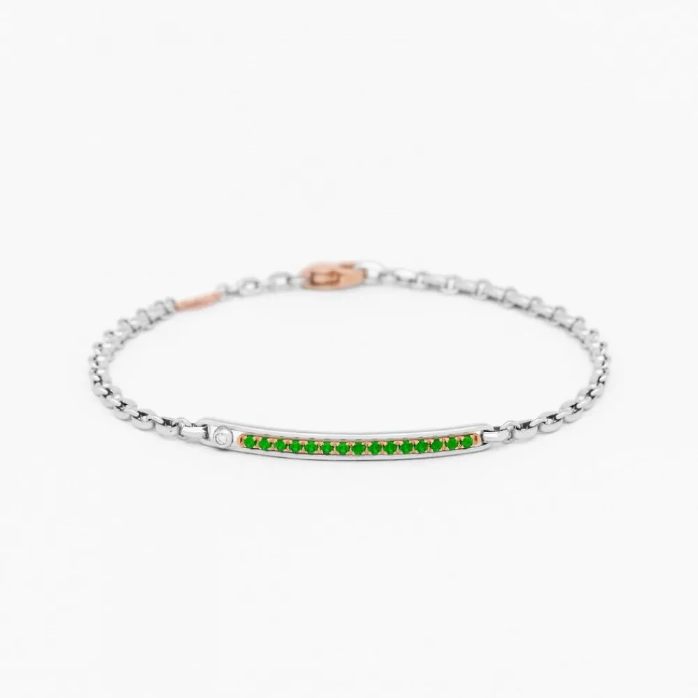 Best Sale Zancan White Gold Bracelet With Precious Stones. Bracelets