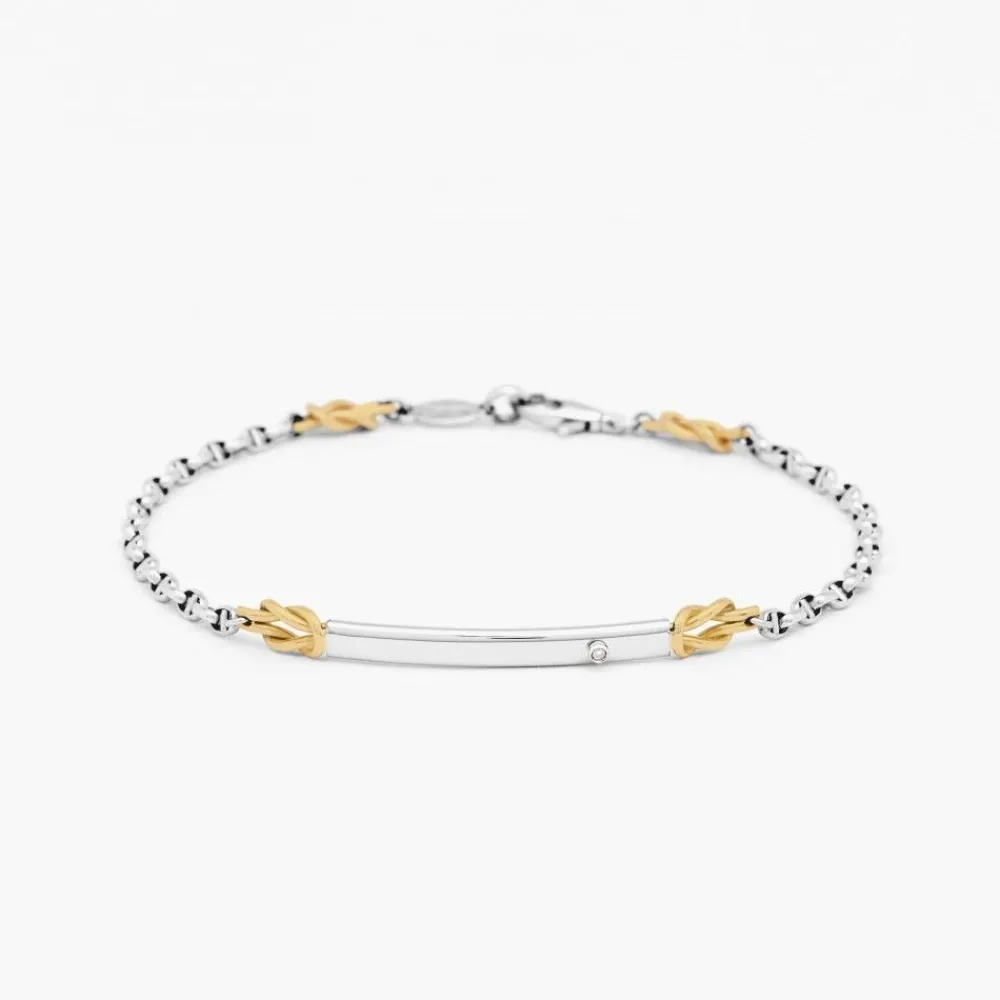 Best Sale Zancan White Gold Bracelet With Diamond. Bracelets