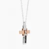 Shop Zancan White Gold Necklace With Cross And Diamonds. Colliers