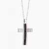 Shop Zancan White Gold Necklace With Cross And Diamonds. Colliers