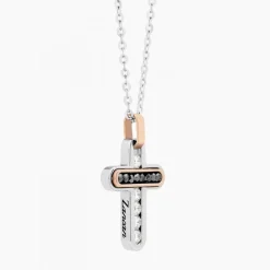 Sale Zancan White Gold Necklace With Cross And Diamonds. Colliers