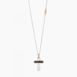 Sale Zancan White Gold Necklace With Cross And Diamonds. Colliers
