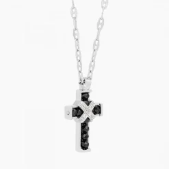 Outlet Zancan White Gold Necklace With Cross And Diamonds. Colliers