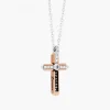 Shop Zancan White Gold Necklace With Cross And Diamonds. Colliers