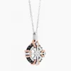New Zancan White Gold Necklace With Iconic Wind Rose. Colliers