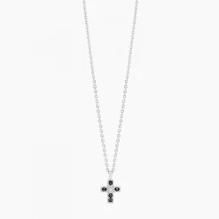 Hot Zancan White Gold Necklace With Cross And Diamonds. Colliers