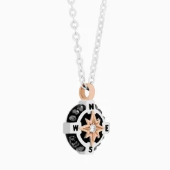 Online Zancan White Gold Necklace With Iconic Wind Rose. Colliers