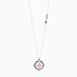 Best Zancan White Gold Necklace With Iconic Wind Rose. Colliers